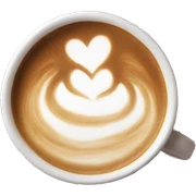 heart latte art aesthetic clean sticker