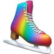 Rainbow ice skate  sticker