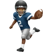 boy playing football sticker