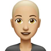 bald women sticker