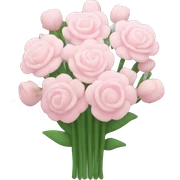 pale pink flower bouquet  sticker