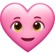 Pink heart  sticker