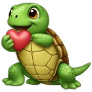 kiss turtle sticker