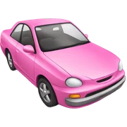 pink car  sticker
