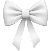 white bow sticker