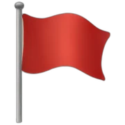 red flag sticker