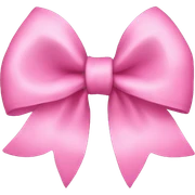 Pink bow sticker