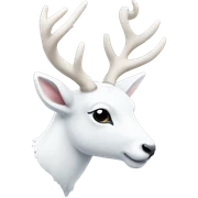 White deer sticker