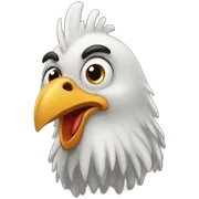 happy gallo face king sticker