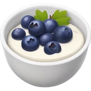 yoghurt bowl with grapes and blueberries sticker