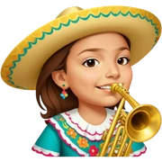 Mariachi Trumpet Player sticker