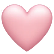 Light pink heart sticker