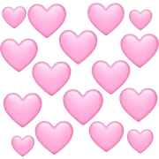 Light pink hearts  sticker