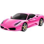 Pink Ferrari sticker