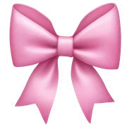 coquette pink bow sticker