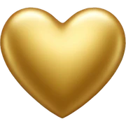 Small gold heart sticker