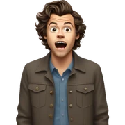 Harry Styles surprised sticker