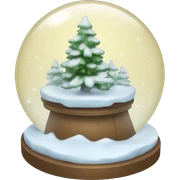Snow globe sticker
