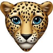 leopard heart sticker