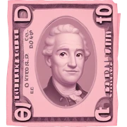 pink money sticker