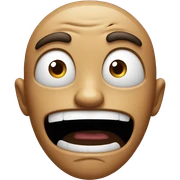 crazy face  sticker