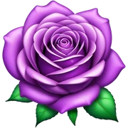 purple shiny rose sticker