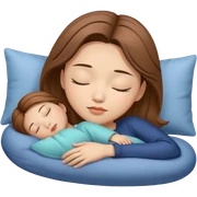 стильной девушки с русыми волосами азиатки белой кожей спит  sticker