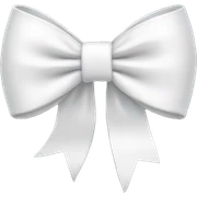White bow sticker