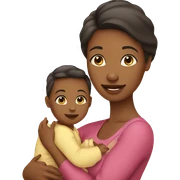 mother with baby sticker