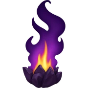 Dark purple fire  sticker