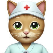 cat nurse sticker