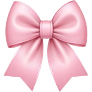 Light pink bow sticker