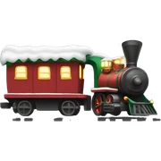 Christmas train sticker
