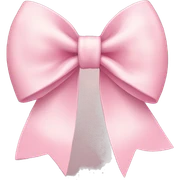 Light pink bow sticker