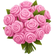 pink bouquet sticker
