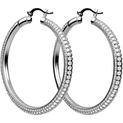 3D Rending 15k sparkling large hoop earrings
 sticker