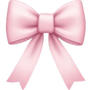cute light pink bow sticker