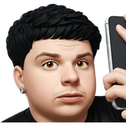 stylish boy with phone jewelry sticker