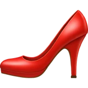 Red high heel shoes sticker