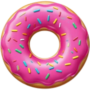 colorful donut pool float sticker