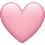 a light pink heart sticker
