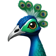 Peacock sticker