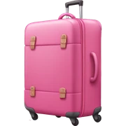 pink luggage sticker