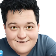 smiling boy with earrings sticker