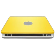 Yellow laptop sticker