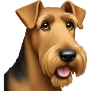 Airedale terrier sticker