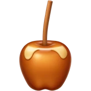 Carmel candy apple sticker