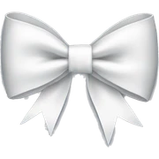 White bow sticker