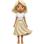 Spanish white skirt sticker