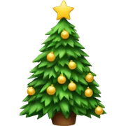 Christmas tree sticker